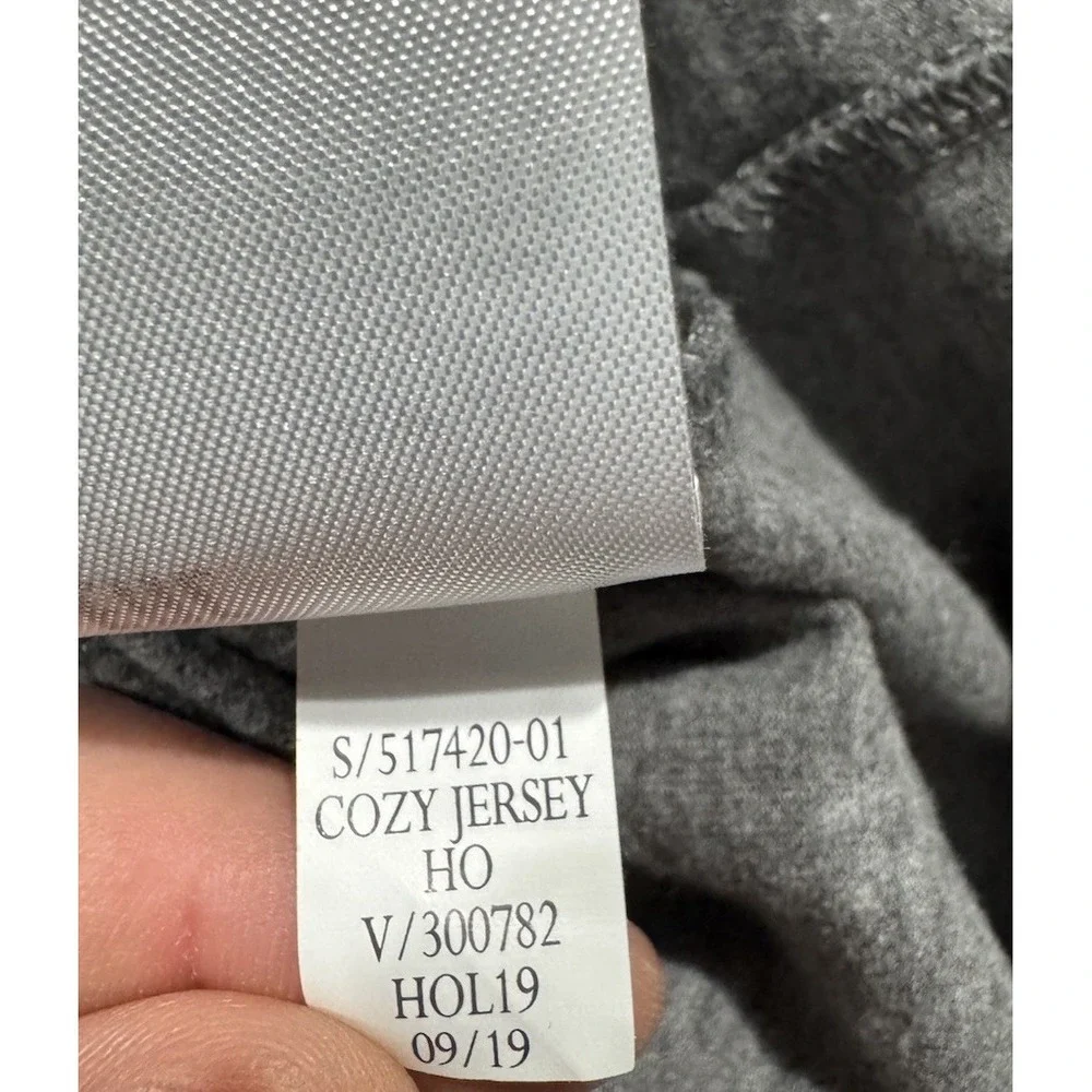 Banana Republic Hoodie Mens Large Gray Cozy Jersey Preppy Casual Sweatshirt